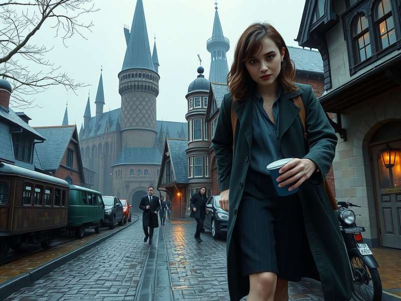 Retro Harry Potter video game screenshot showing pixelated Hogwarts