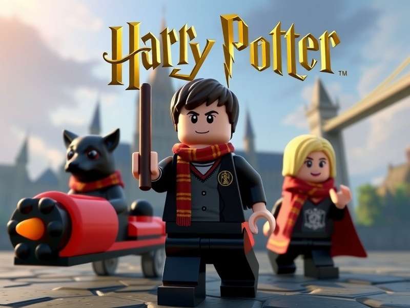 LEGO Harry Potter Nintendo Switch gameplay showing Hogwarts castle
