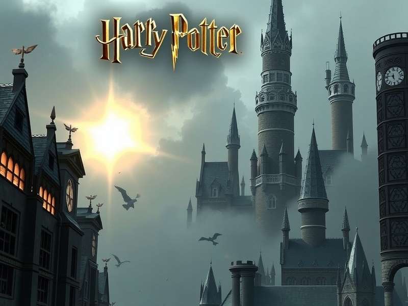Harry Potter PC Game Screenshot showing Hogwarts castle