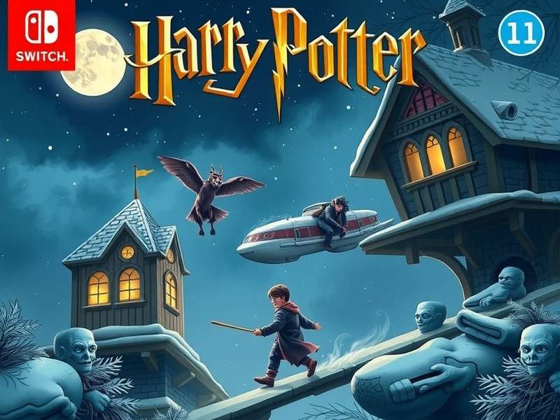 Harry Potter Game Hogwarts Legacy running on Nintendo Switch handheld mode