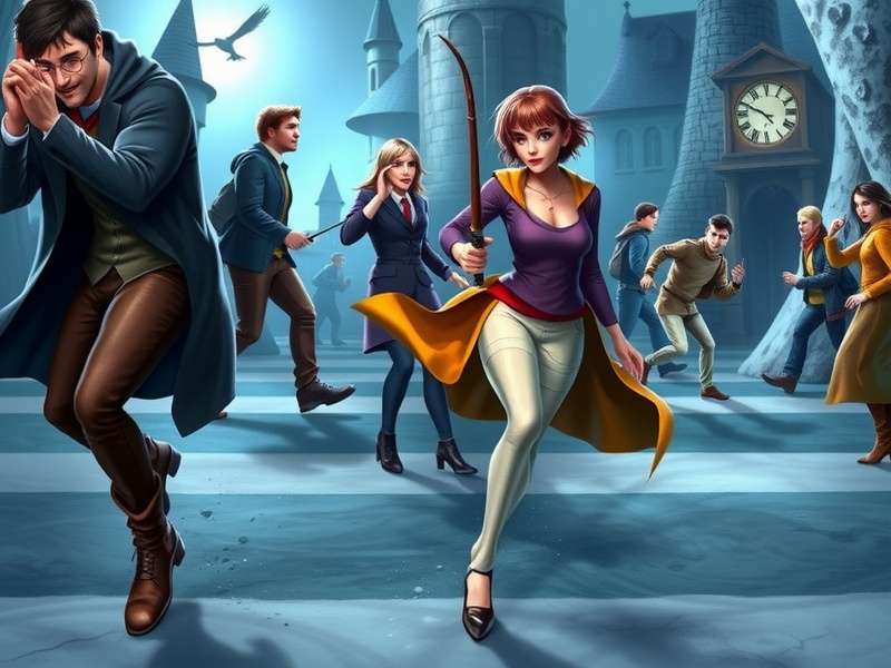 Harry Potter: Puzzles & Spells match-3 puzzle on tablet