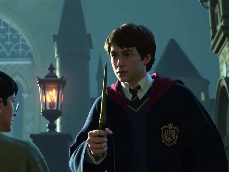 DualSense PS5 controller with Harry Potter game Hogwarts Legacy on screen