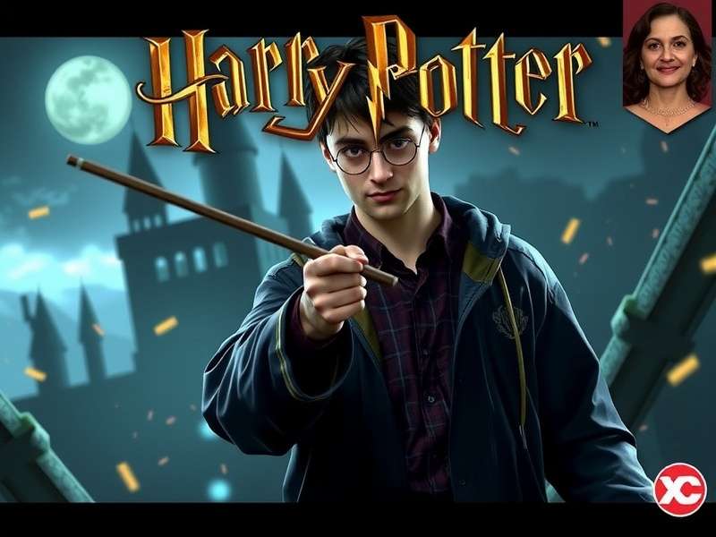 Xbox controller showing spell casting interface in Harry Potter game