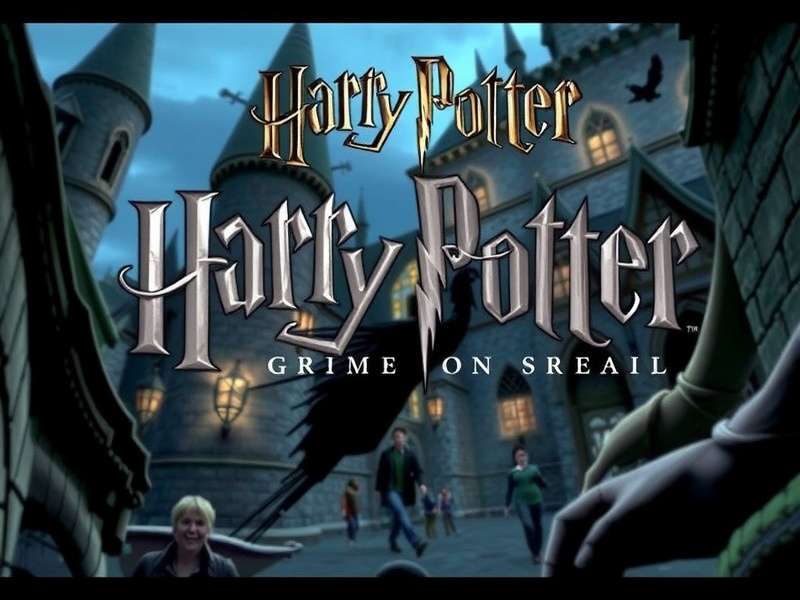 Harry Potter game screenshot showing Hogwarts castle