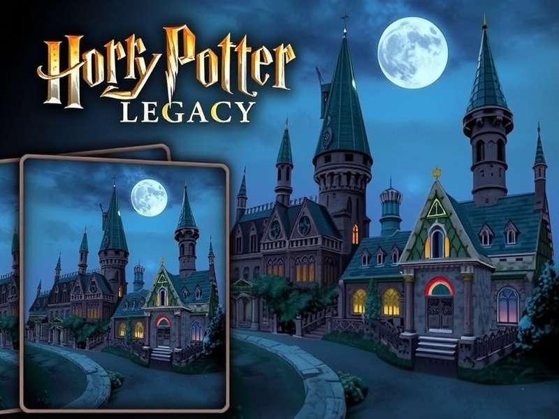 Hogwarts Legacy map showing magical locations