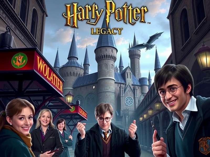Hogwarts Legacy Gameplay - Harry Potter casting spell