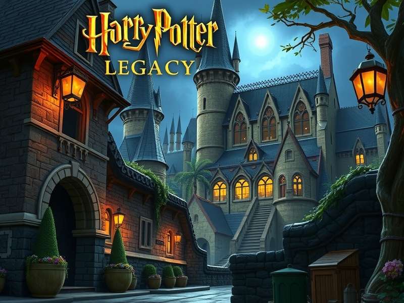 Hogwarts Legacy gameplay showing character casting spell