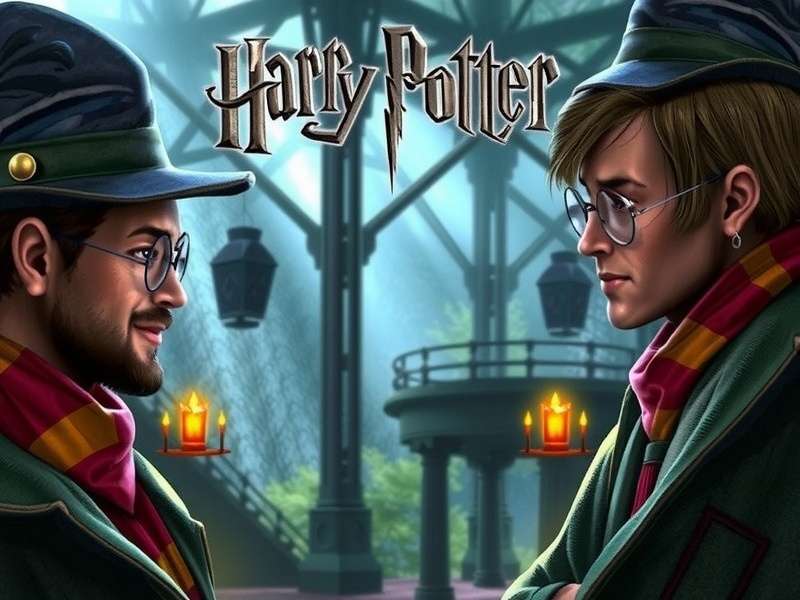 Harry Potter PS2 gameplay screen showing Hogwarts castle
