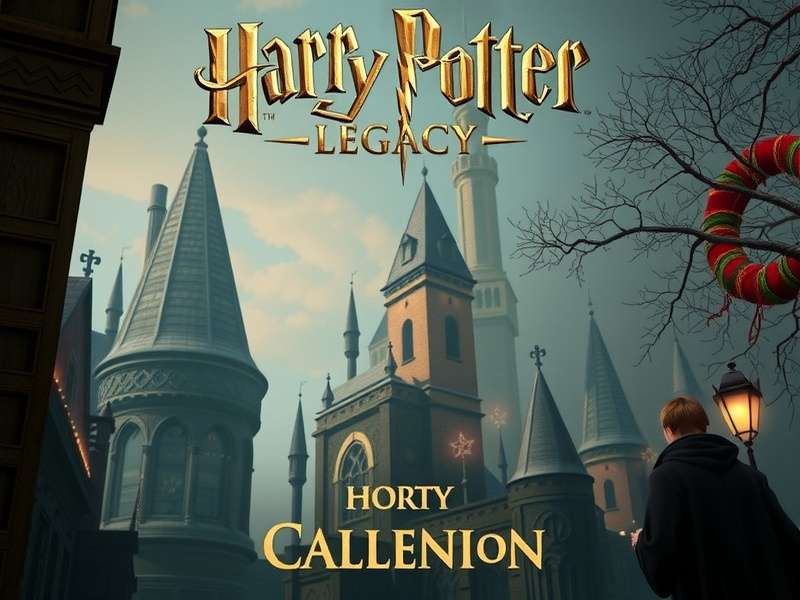 Hogwarts Legacy PS4 gameplay showing character casting spell in the Grand Staircase