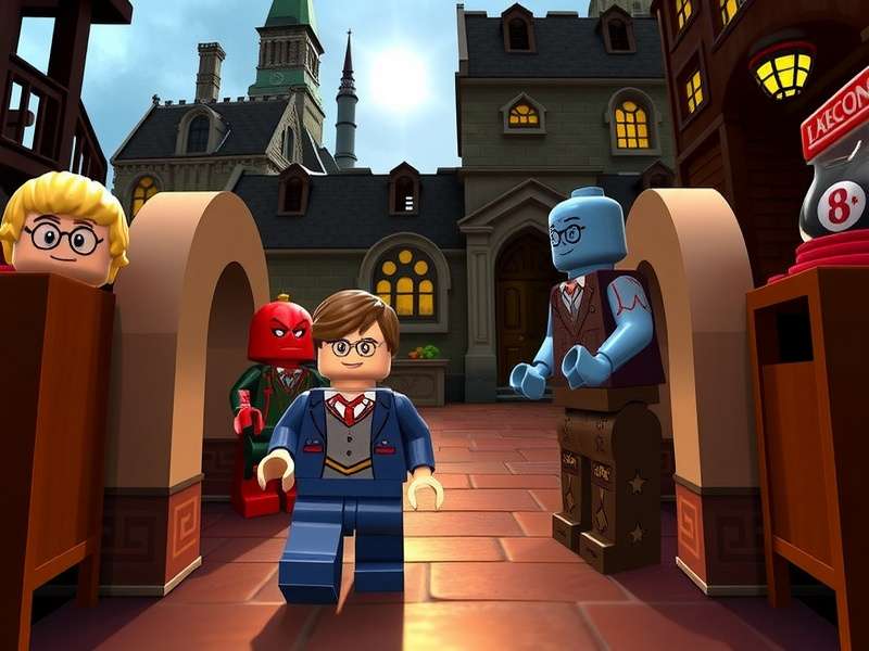Lego Harry Potter Years 1-4 and Years 5-7 game covers with characters in Lego form