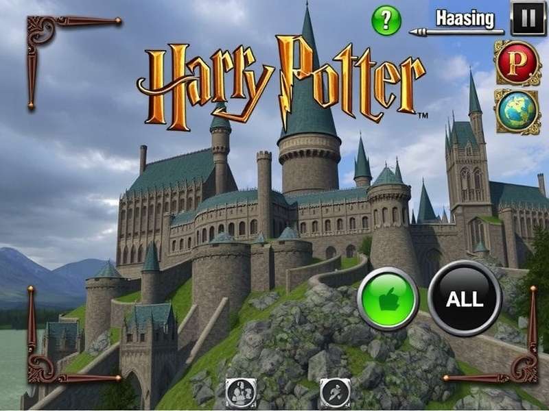 Hogwarts Express steaming through the countryside