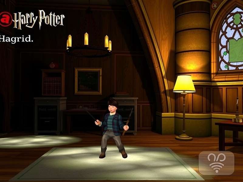 Hagrid in Harry Potter PS2 Game fighting a dragon