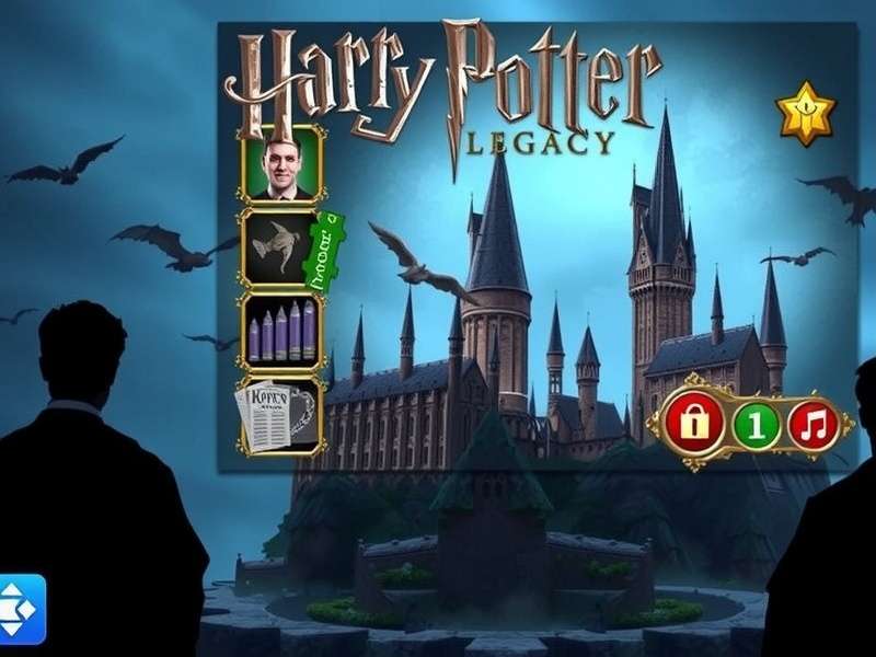 Hogwarts Legacy gameplay showcasing character casting spell in front of the castle