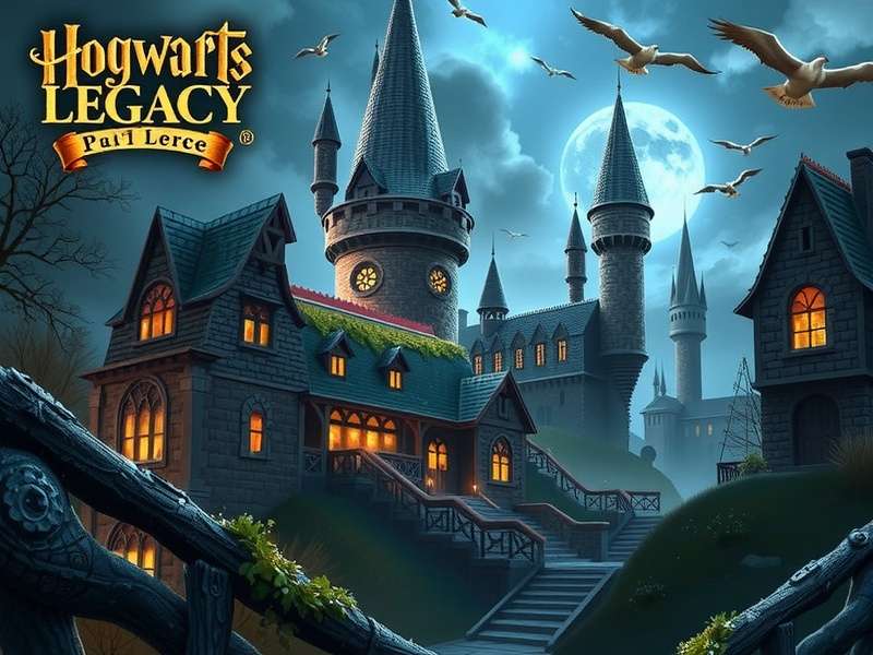 Hogwarts Legacy Is Free – magical open world Harry Potter game scene with castle and spells