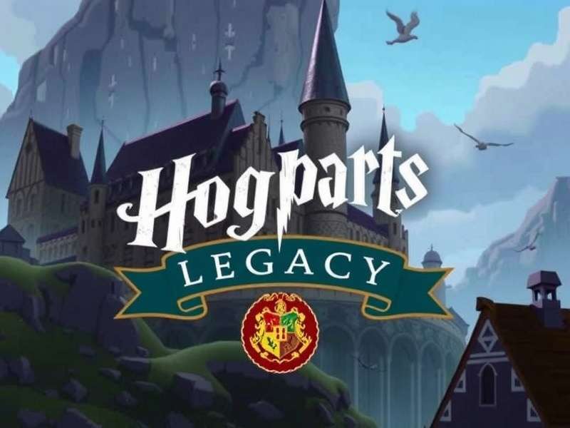 Hogwarts Legacy Jogo – magical castle and forbidden forest at dusk