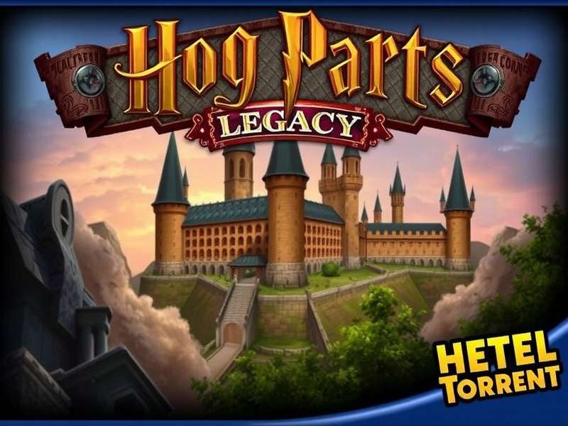 Hogwarts Legacy open world gameplay screenshot with castle and mountains