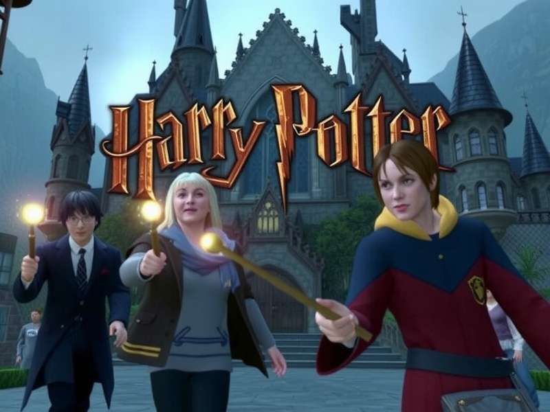 Harry Potter Game Ps4 – Hogwarts Castle and magical gameplay scene