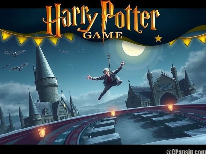 New Harry Potter Game magical open-world scene with Hogwarts castle