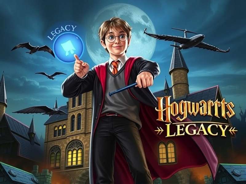 Hogwarts Legacy Epic Games gameplay screenshot showing a wizard casting a spell in the Great Hall